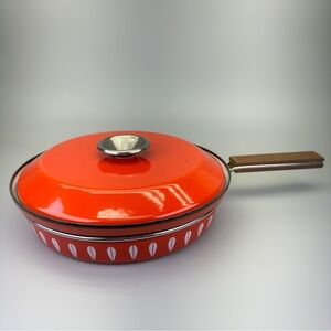 Vintage Cathrineholm Norway Enamel Skillet